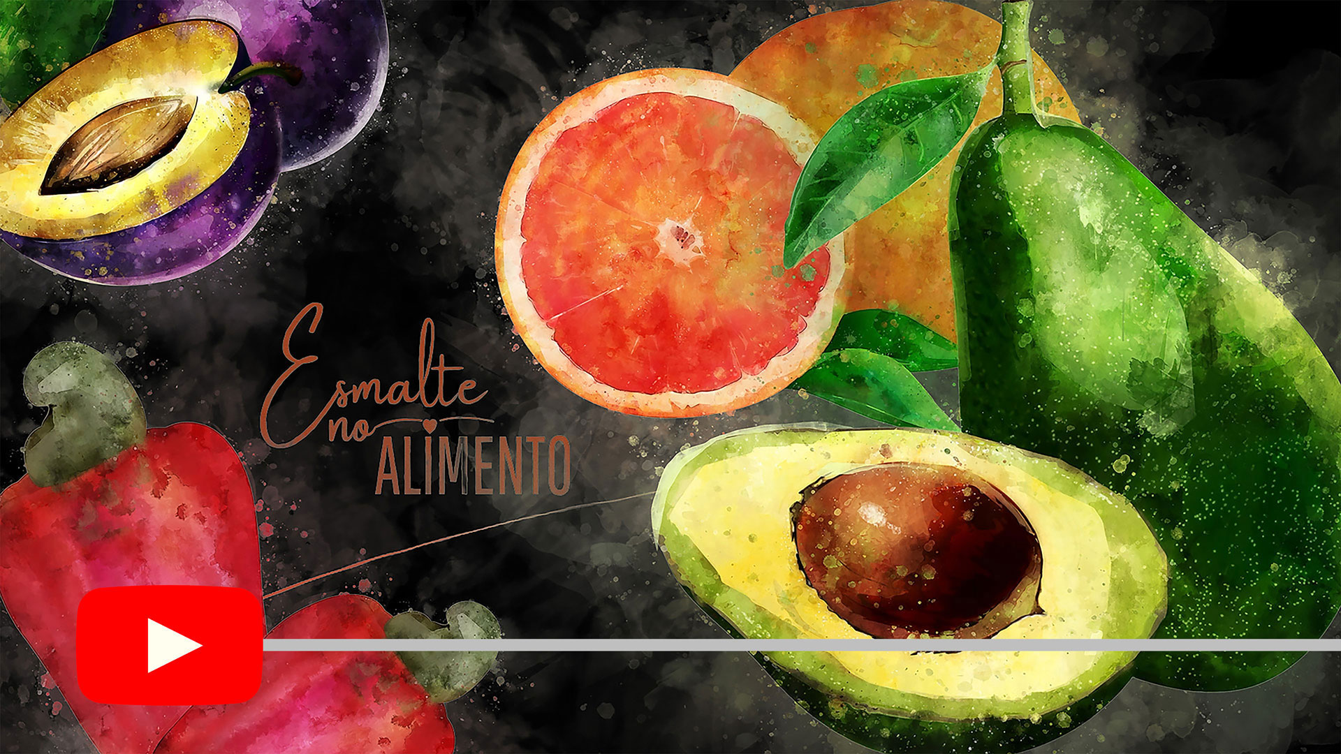 uma arte escrito esmalte no alimento